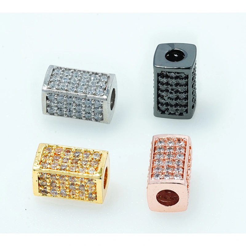 Fashion Beads Micro Pave Spacers CZ Cubic Zirconia Jewellry