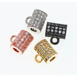 Fashion Beads Micro Pave Spacers CZ Cubic Zirconia Jewellry