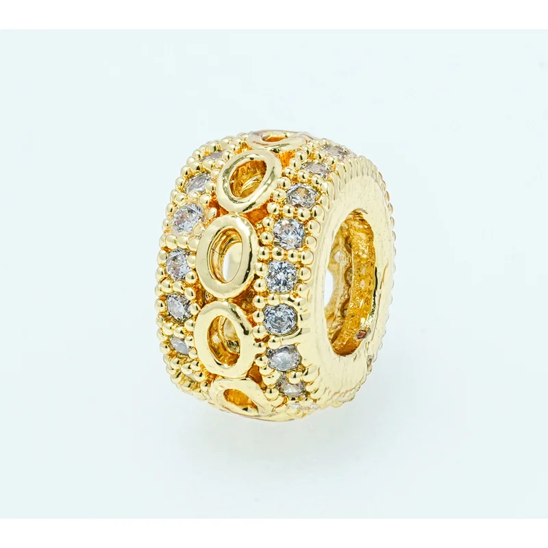 Fashion Beads Micro Pave Spacers CZ Cubic Zirconia Jewellry