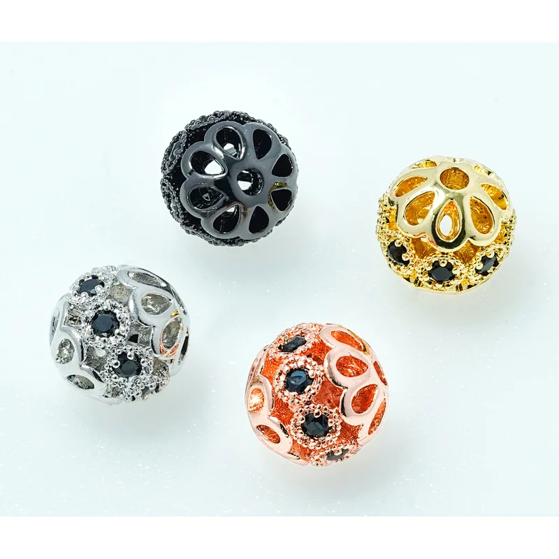Fashion Beads Micro Pave Spacers CZ Cubic Zirconia Jewellry