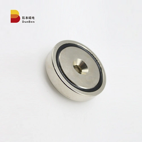 Strong Neodymium Round Base Magnet Mountable Magnet Pot Magnet With Countersunk Hole