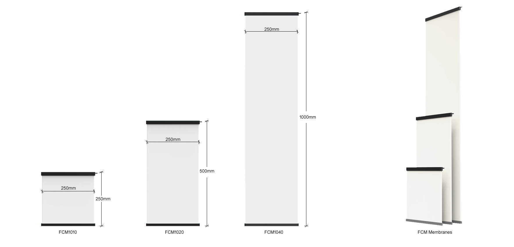 flat sheet ceramic membrane MBR dimension