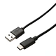 USB3.1 Type CM - USB2.0 AM,480Mbps,Molding type.