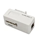 French ADSL Filter,6pins Male-6pin Female+RJ11 Female
