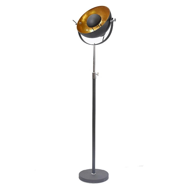 home stage vintage black golden sun floor lamp standing light