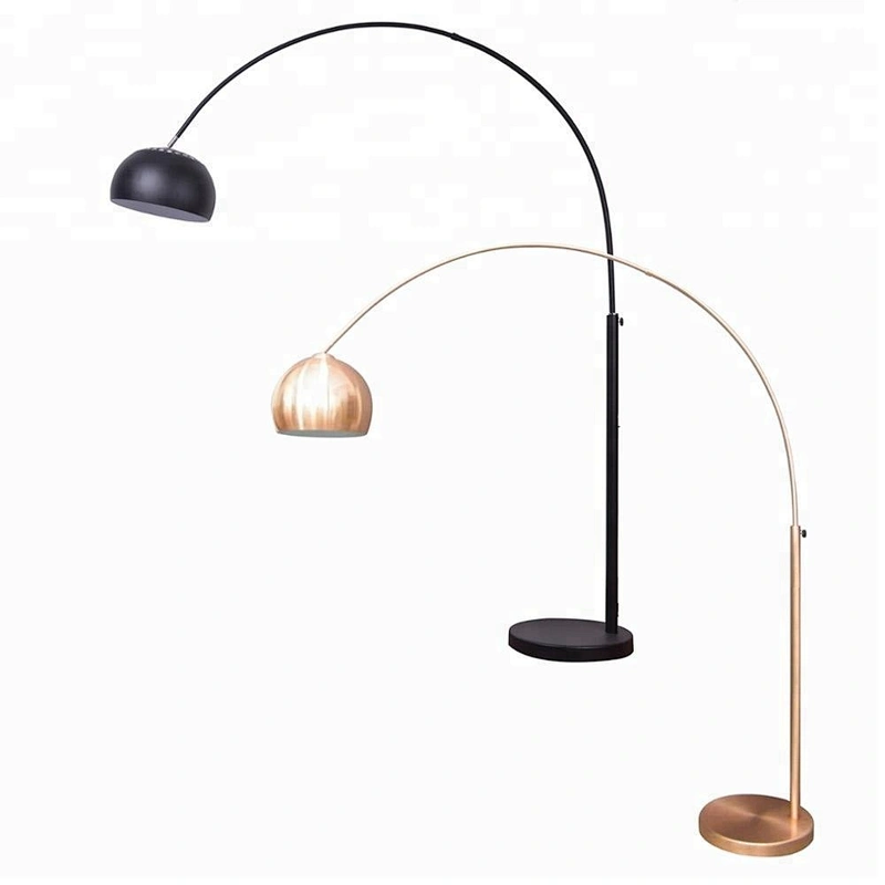 Arc fishing floor lamp