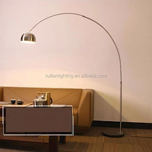 Arc stand light with chrome color