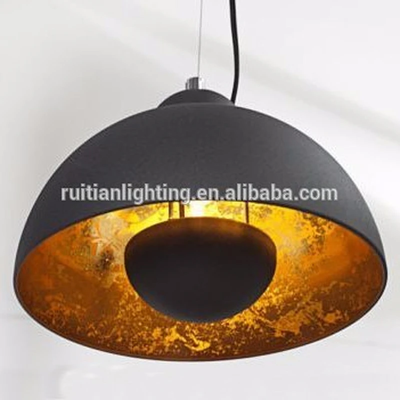 Retro restaurant bar black lights design lighting hanging antique industrial pendant lamp