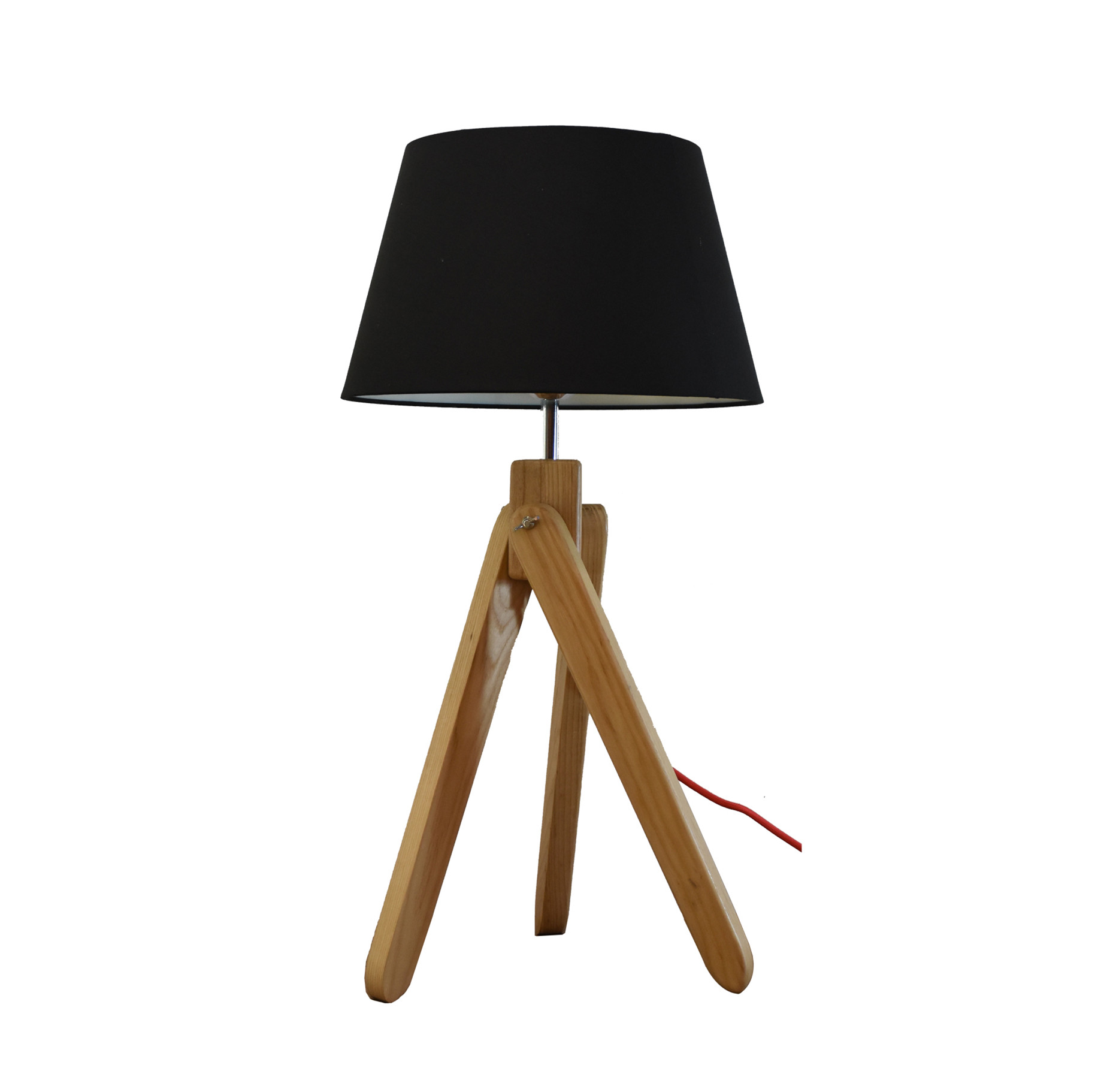 Hot Simple and unique design table lamps with wood three feet tripod table desk light