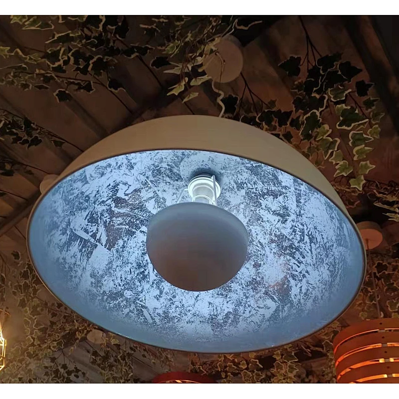 Retro restaurant bar black lights design lighting hanging antique industrial pendant lamp