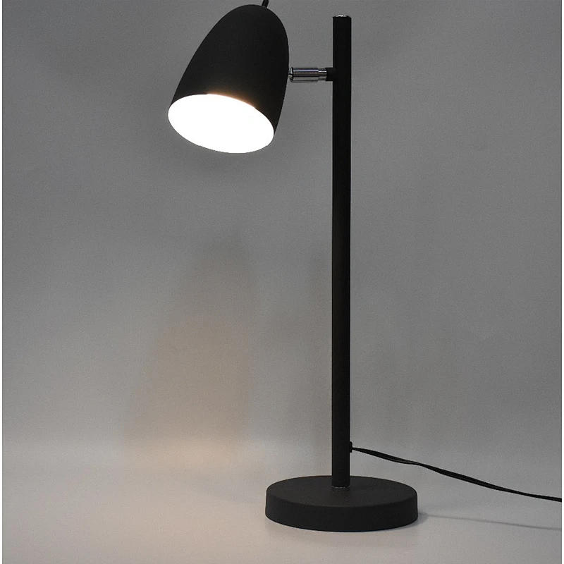 Modern home office decoration white and black painting iron desk lamp table light