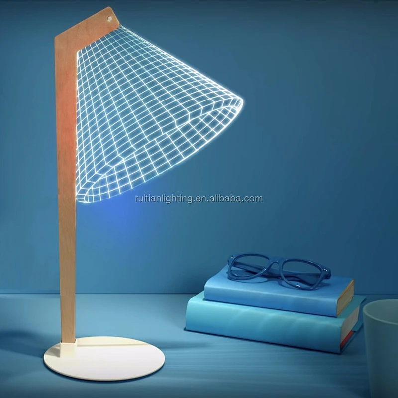 3D night light gift custom design table lamp desk light