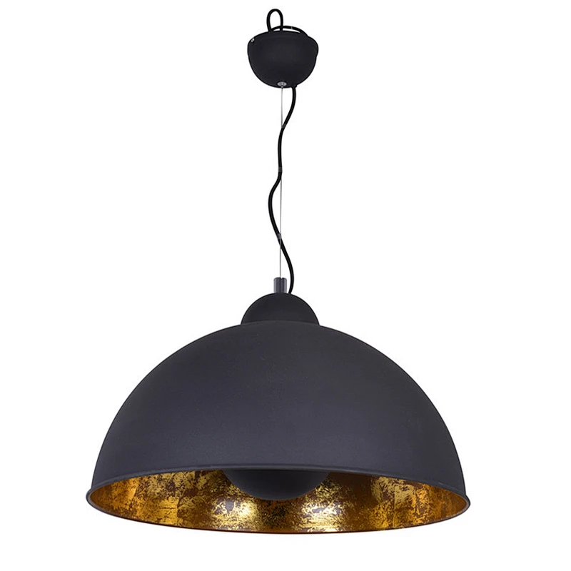 Retro restaurant bar black lights design lighting hanging antique industrial pendant lamp