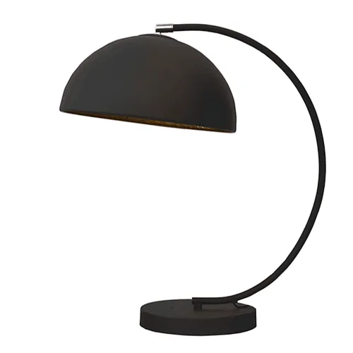 vintage black gold Europe design table lamp desk lamp for home office hotel decoration