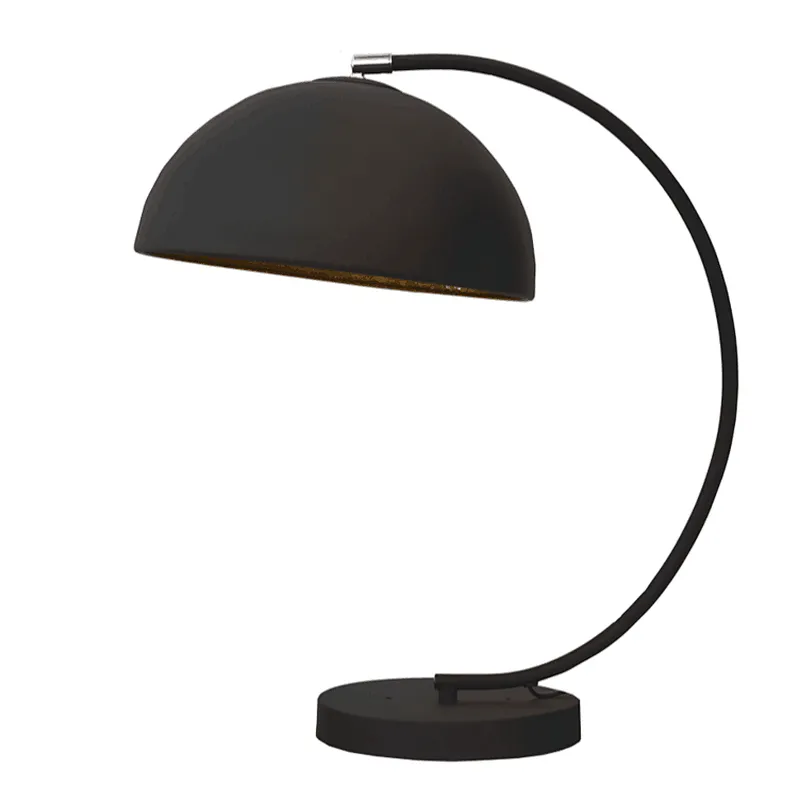 vintage black gold Europe design table lamp desk lamp for home office hotel decoration