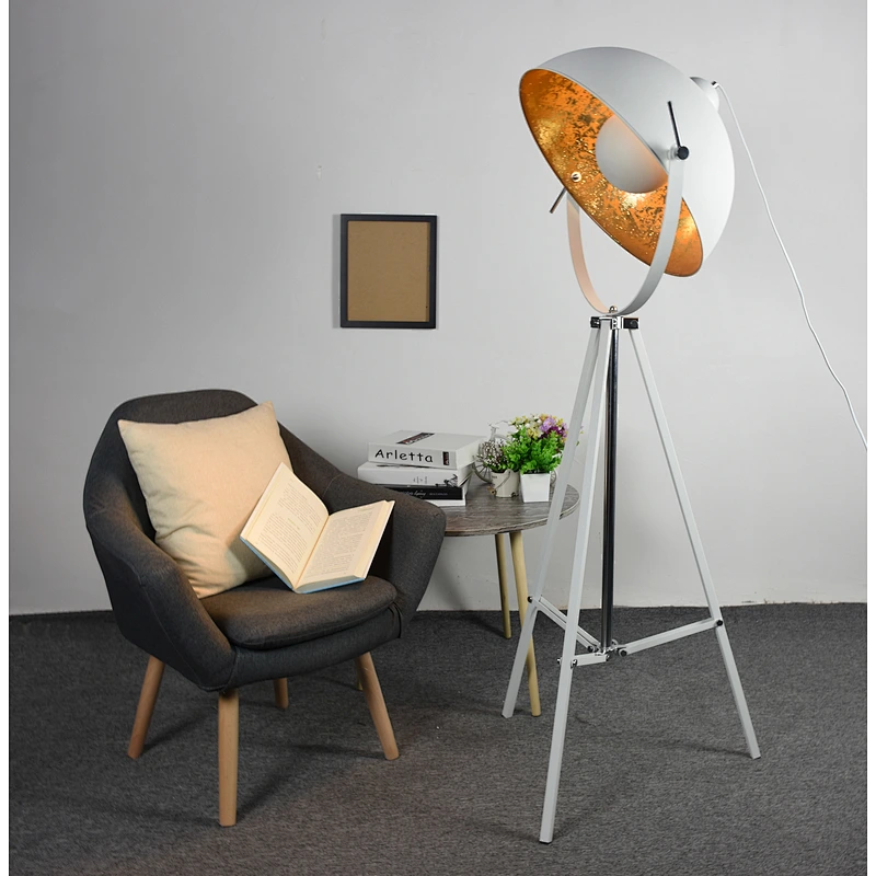 Europe design retro style golden sun tripod floor standing lighting