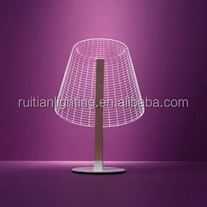 Transparent Acrylic 3D children table lamp desk light for study night light