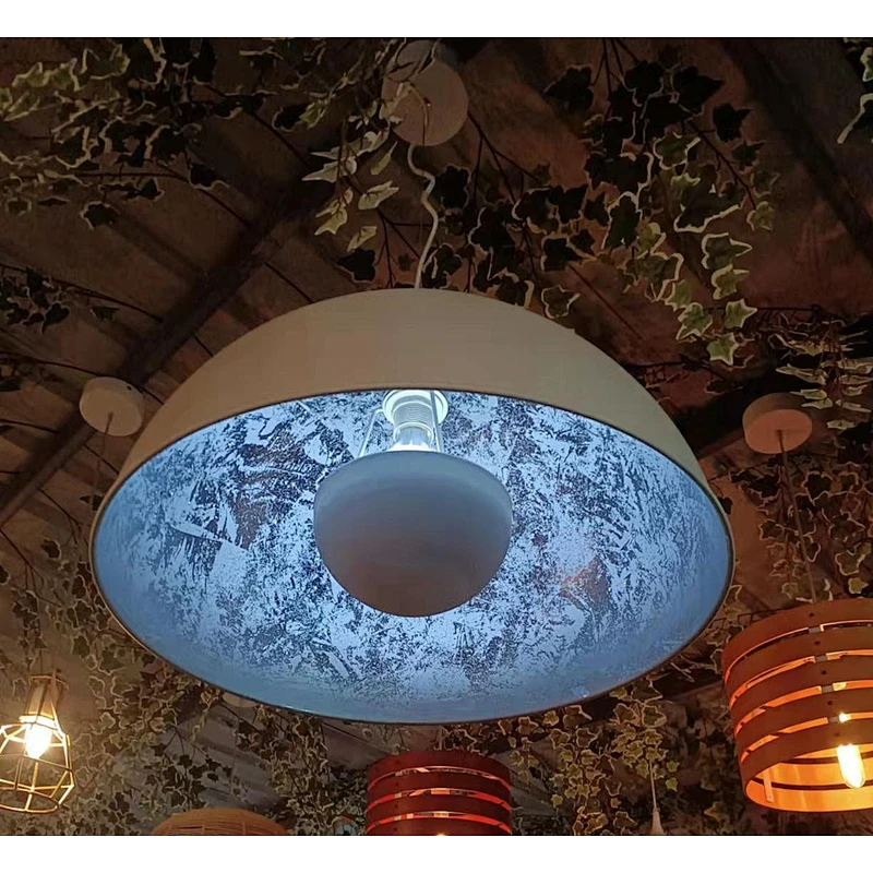 Retro restaurant bar black lights design lighting hanging antique industrial pendant lamp