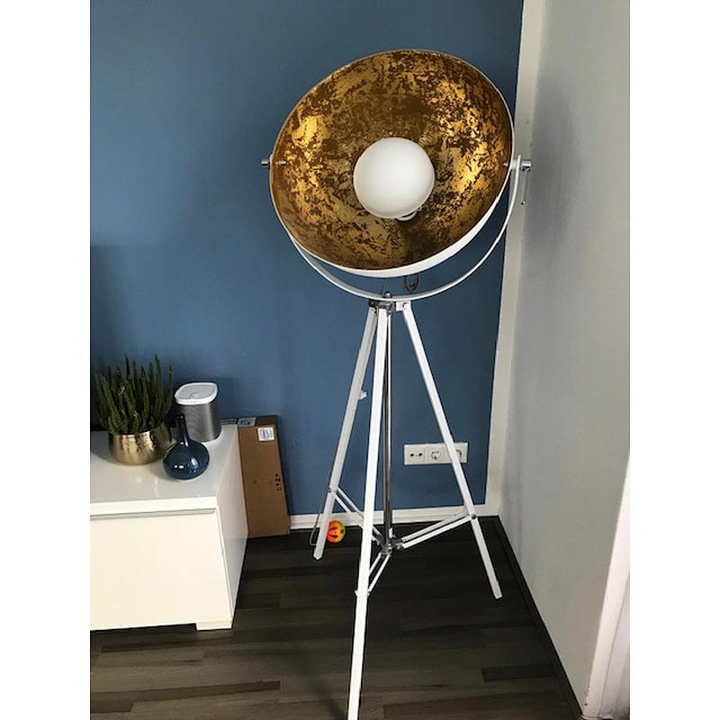 Europe design retro style golden sun tripod floor standing lighting