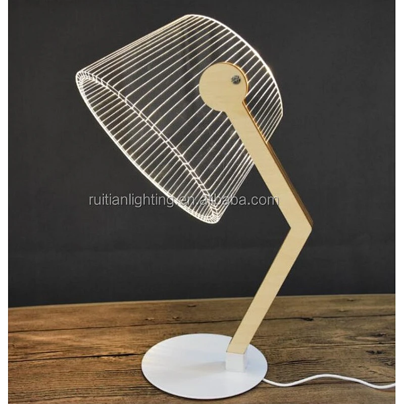 3D night light gift custom design table lamp desk light