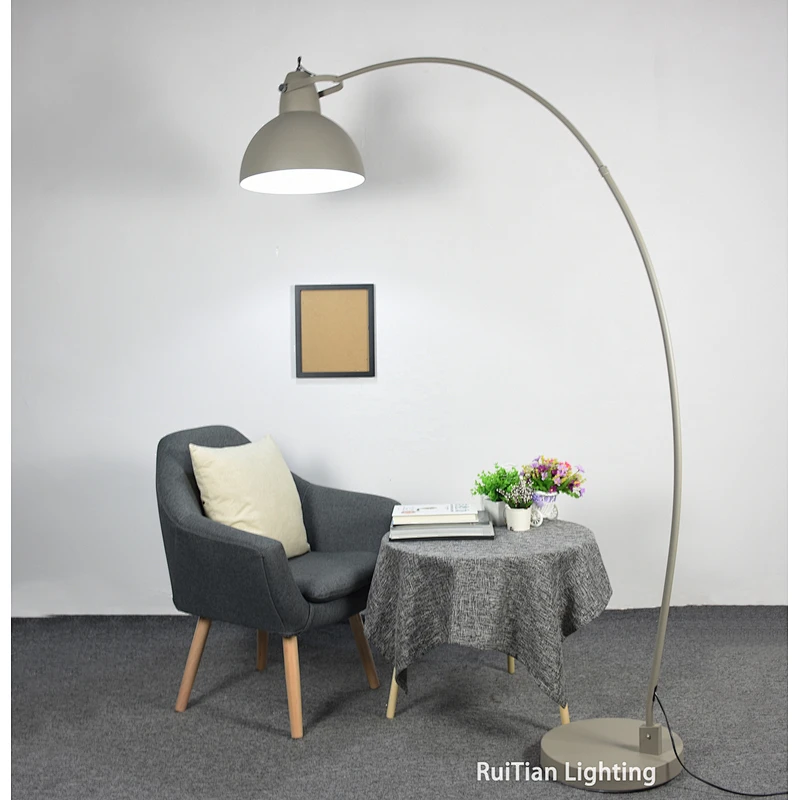 vintage metal arc fishing floor standing lamp light for home hotel project