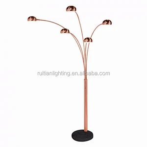 Spider Arc 5 Arm sofa Floor Lamp Standing Lighting With Black Gold Silver White