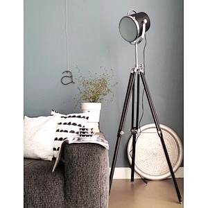 Chrome Shade Modern Home Floor Lamp Tripod stand light For office Living bed study Room