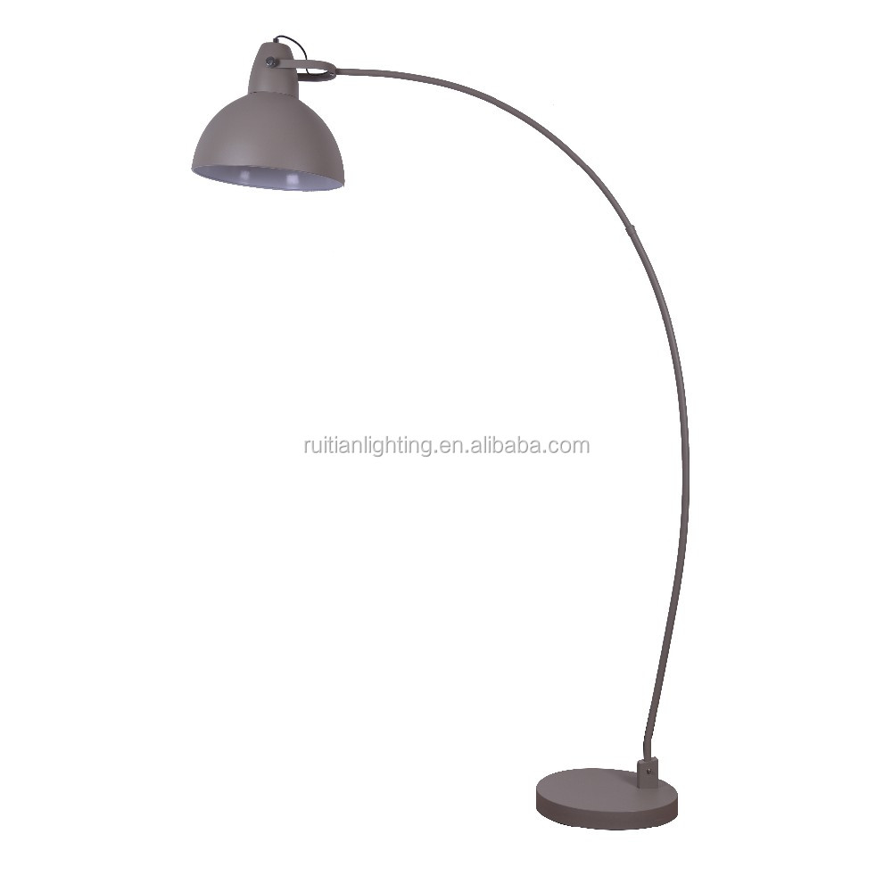 Bedroom living room hall background wall golden lamp shade arc floor lamp standing light