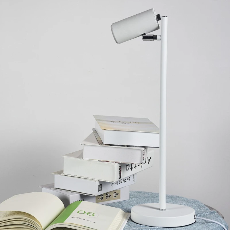 minimalism adjustable table lamp spotlight living room lamp black white grey desk light