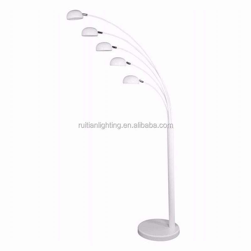 Spider Arc 5 Arm sofa Floor Lamp Standing Lighting With Black Gold Silver White