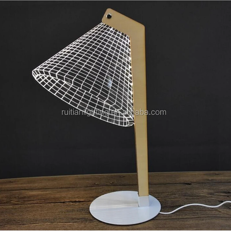 3D night light gift custom design table lamp desk light