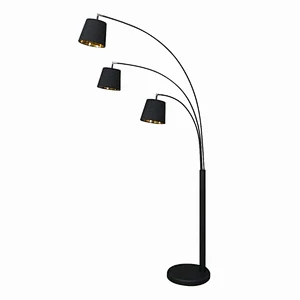 Modern design arc floor lamp curve lamp with fabric lampshade stand light