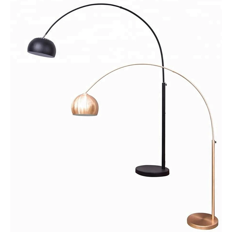 modern fashion floor lamp arc fishing rose gold copper floor standing light