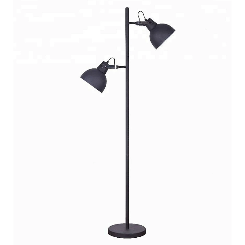Wholesale price double arcs metal marble standing floor lamp for home hotel office decoration