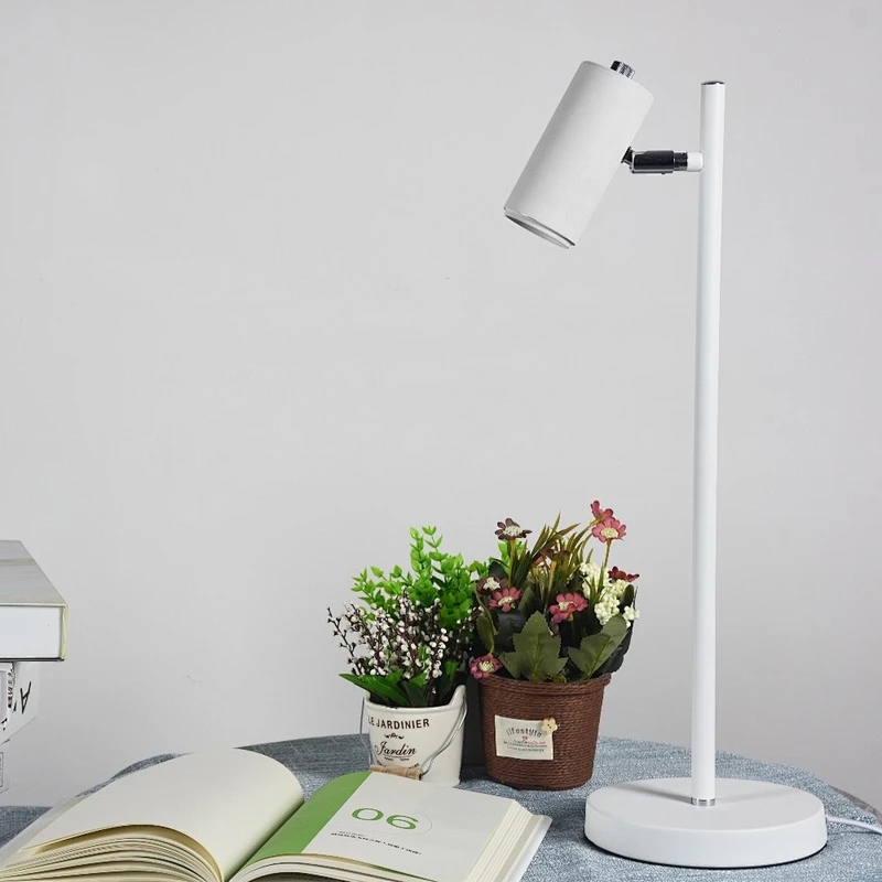 minimalism adjustable table lamp spotlight living room lamp black white grey desk light