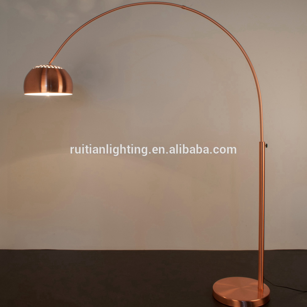 arc copper floor lamp luxury floor lamp marble base floor lamp decorative