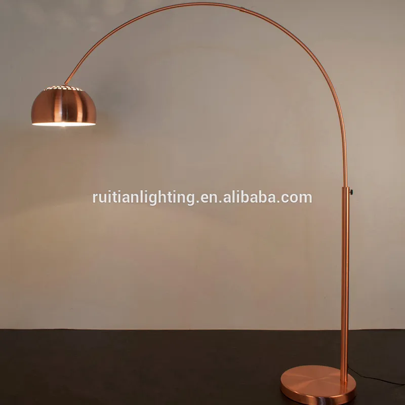 arc copper floor lamp luxury floor lamp marble base floor lamp decorative
