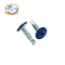 Wafer head with collar drilling point self drilling screw