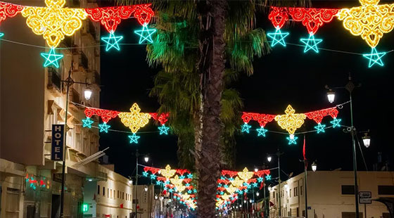 Urban Street Night View