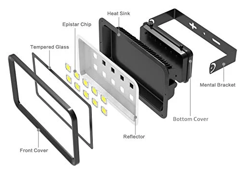 led flood light component