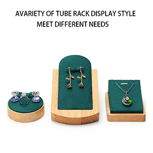 Solid Wood Jewelry Display Holder Set