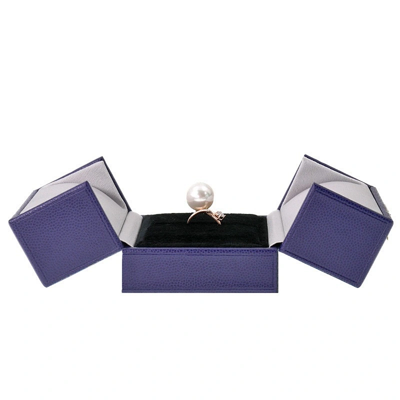 Button-down Double Open Jewelry Box