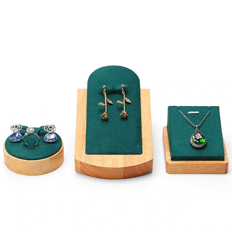 Solid Wood Jewelry Display Holder Set