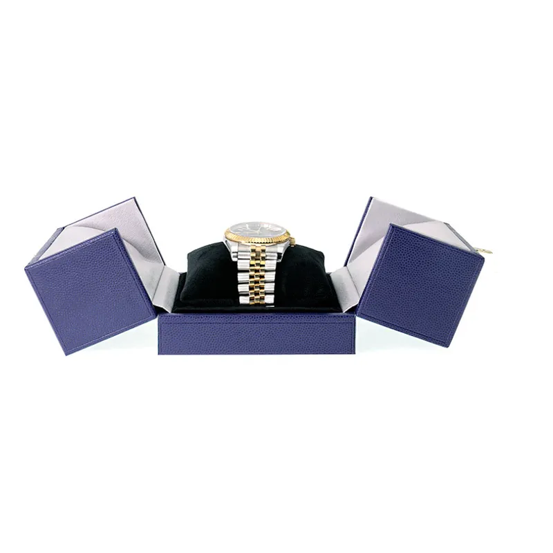 Button-down Double Open Jewelry Box