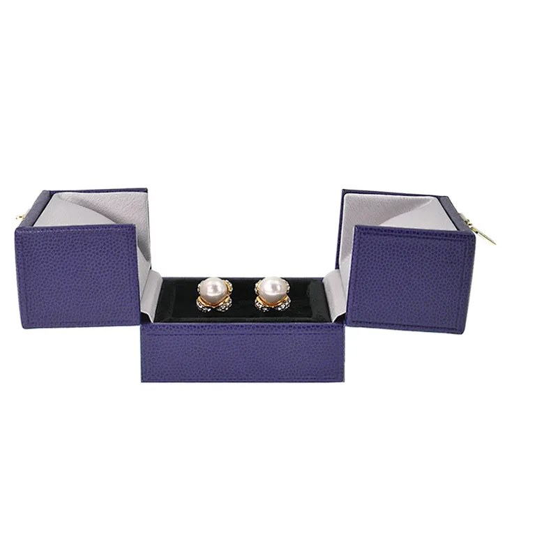 Button-down Double Open Jewelry Box
