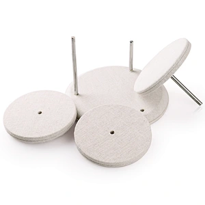 Three layer round linen jewelry display rack