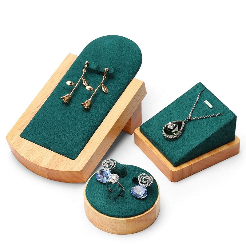 Solid Wood Jewelry Display Holder Set