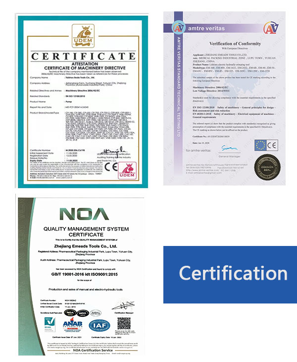 Certification