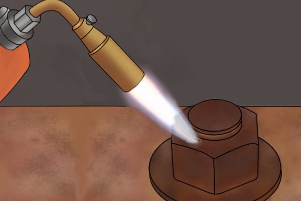 Heating the nut
