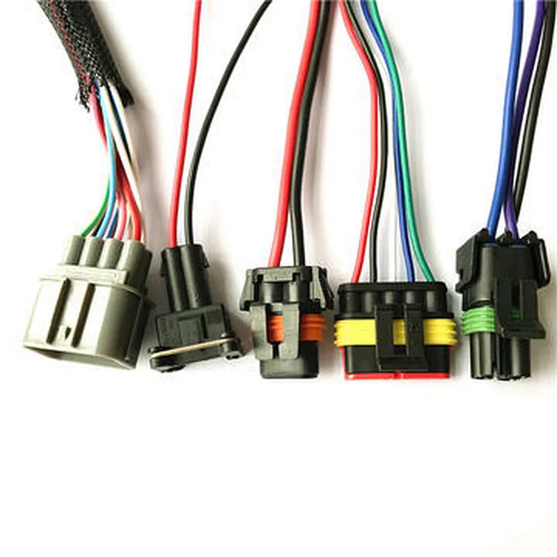 Customized car wiring Tyco amp connector 174259-2 auto waterproof connector wire harness